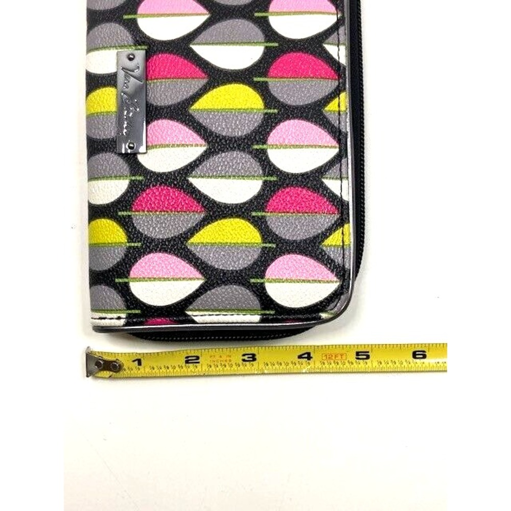 VERA BRADLEY Moon Drops Faux‎ Leather Accordion Zip Around Wallet RETIRED - Picture 7 of 7